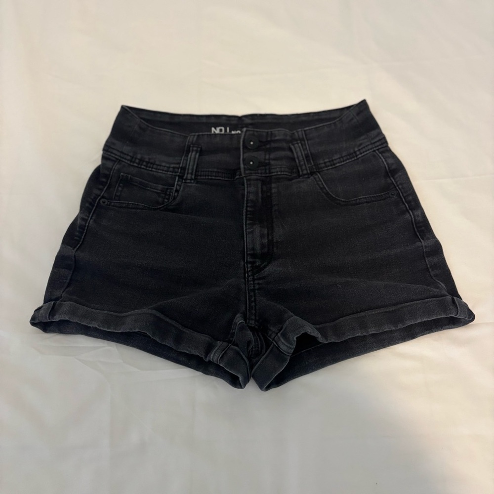 No Boundaries Black Jean Shorts